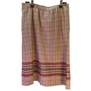 VTG D.K. Gold Donnkenny Women's 12 Wool Blend Plaid Midi Skirt Academia Preppy